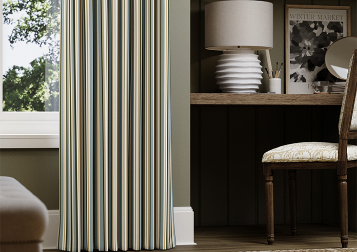 The British Stripe Co. Elizabeth, Chilterns No.1 - Made to Measure Curtains - Image 5